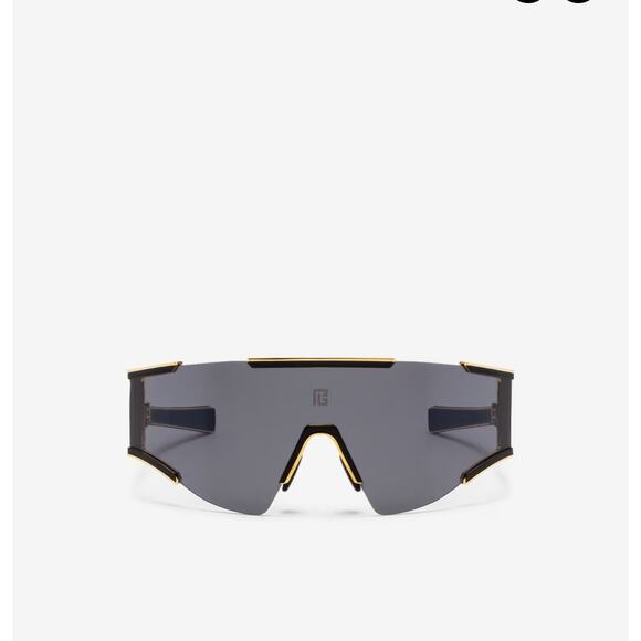 Balmain Unisex Fleche Sunglasses Gold Black ABPS138 New main image 7